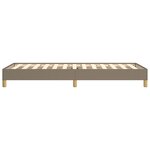 vidaXL Cadre de lit Taupe 100x200 cm Tissu