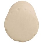 vidaXL Coussins d'accent 2 Pièces Crème Ø 15 x 40 cm Tissu en microfibre