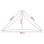vidaXL Voile d'ombre 5 x 5 x 5 m HDPE