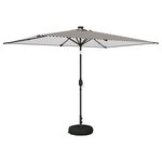 vidaXL Parasol de jardin avec lumières LED et base 200 x 300 cm
