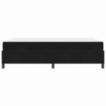 vidaXL Cadre de lit avec matelas Noir et Blanc 140 x 200 cm Velours