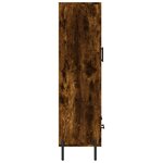 vidaXL Buffet haut chêne fumé 69 5x31x115 cm bois d'ingénierie