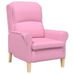 vidaXL fauteuil Rose 76 x 94 x 102 cm Tissu Sharpa