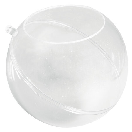 Boule plastique Cristal ø 8cm (découpe ø4 5cm)