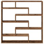 vidaXL Étagère cube murale 7 compartiments vieux bois bois ingénierie