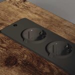 vidaXL Cabinet avec Station de Charge Chêne fumé 61 x 46 x 67 cm