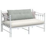 vidaXL Coussin de Dos Gris clair 120 x 50 cm Tissu en velours côtelé