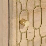 vidaXL Table de chevet 40x33x46 cm Bois de manguier solide