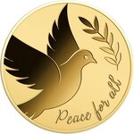Pièce de monnaie en Or 1000 Francs g 0.031 (1/1000 oz) Millésime  PEACE DOVE 1/1000