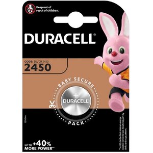 Pile bouton lithium 'Electronics' CR2450 3 volt Blister de 1 DURACELL
