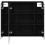 vidaXL Armoire Miroir de Salle de Bain Chêne noir 73 5 x 16 x 62 5 cm