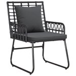 vidaXL Ensemble de salle à manger pour jardin 3 Pièces Noir  Anthracite