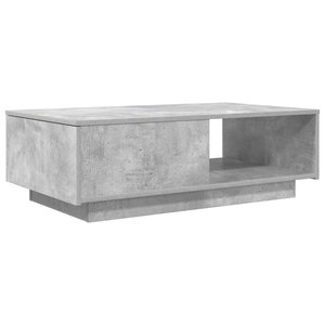 vidaXL Table basse Gris béton 95 x 55 x 31 cm Bois d'ingénierie