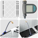 vidaXL Jardinières avec Système d'Irrigation 5 Pièces Blanches
