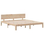 vidaXL Lit bibliothèque sans matelas 180x200 cm bois massif de pin