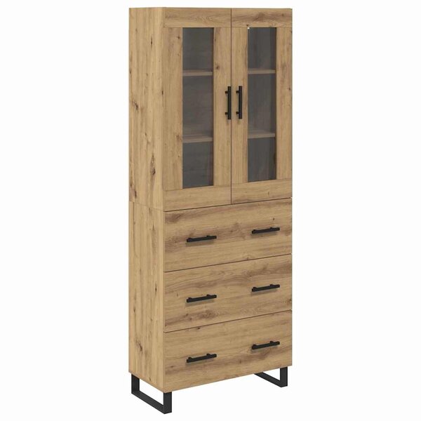 vidaXL Haut Armoire 2 Pièces Chêne artisanal Bois d'ingénierie