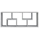 vidaXL Étagère murale Sonoma gris 36x16x90 cm Bois d'ingénierie