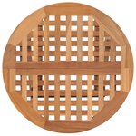 vidaXL Ensemble à manger d'extérieur pliable avec coussin 3 Pièces Teck