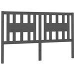 vidaXL Tête de lit Gris 156x4x100 cm Bois massif de pin
