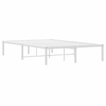 vidaXL Cadre de lit métal blanc 120x190 cm