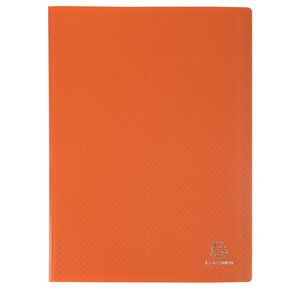 Protège-documents En Polypropylène 5/10e Opak Pochettes Cristal 120 Vues - A4 - Orange - X 8 - Exacompta
