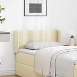 vidaXL Oreille de tête de lit Crème 40 5 x 40 5 x 4 cm PVC