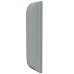 vidaXL Oreille de tête de lit Gris 40 5 x 40 5 x 4 cm tissu