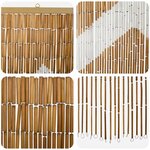 vidaXL Rideau de porte anti-insectes multicolore 200 x 100 cm Bambou