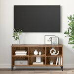 vidaXL Meuble TV en Bois Ancien Bois Ancien Bois d'ingénierie  Métal Moyen
