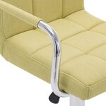 vidaXL Chaise de bar Vert Tissu