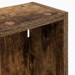 vidaXL Armoire murale de salle de bain Chêne Fumé 20 x 14 x 70 cm
