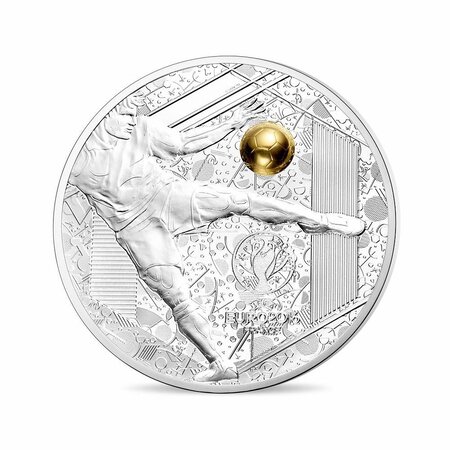 Pièce de monnaie 10 euro France 2016 argent BE – UEFA football (reprise)