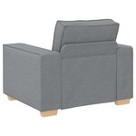 vidaXL Ensemble de Canapés 3 Pièces Gris 220 x 78 x 84 cm tissu