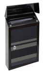 Boîte aux Lettres en Acier Sérigraphié  Smart Graphic E5724-STR  Fente  Noir