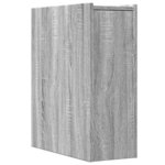 vidaXL Armoire de salle de bain étroite avec roulettes sonoma gris