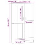 vidaXL Bibliothèque chêne artisanal 82 5x30 5x150 cm bois d'ingénierie