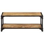 vidaXL Table basse 90x45x35 cm Bois de manguier massif brut