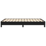 vidaXL Cadre de lit noir 120x190 cm tissu