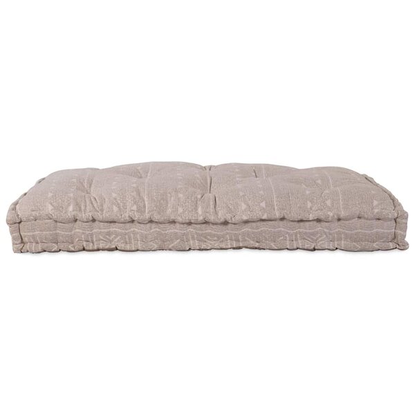 vidaXL Coussin de canapé sur palette Marron clair tissu