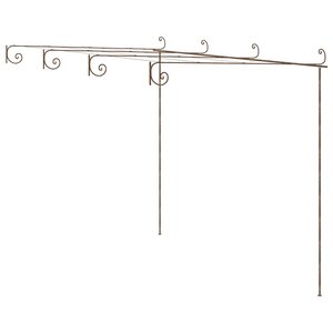 vidaXL Pergola de jardin Marron antique 4x3x2 5 m Fer