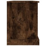 vidaXL Meuble TV chêne fumé 99 5x35 5x48 cm bois d'ingénierie