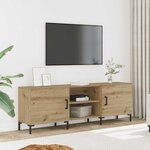 vidaXL Meuble TV chêne artisanal 150x30x50 cm bois d'ingénierie