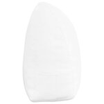 vidaXL Coussin de Dos Blanc 160 x 24 x 50 cm tissu