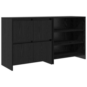 vidaXL Buffet 2 Pièces Chêne noir 70 x 41 x 75 cm Bois d'ingénierie
