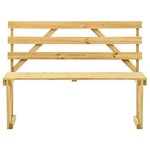 vidaXL Banc de jardin 120 cm Bois de pin imprégné