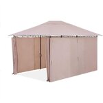 Tonnelle de jardin Lagoon - 3 x 4 m - Beige