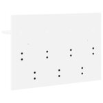 vidaXL Porte-manteau mural Blanc 60 x 40 x 12 cm Bois d'ingénierie