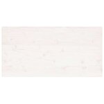 vidaXL Dessus de table blanc 100x50x2 5 cm bois de pin massif