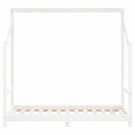 vidaXL Cadre de lit pour enfant blanc 80x160 cm bois de pin massif