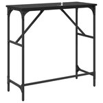 vidaXL Table console Chêne noir 75 x 32 x 75 cm Bois d'ingénierie